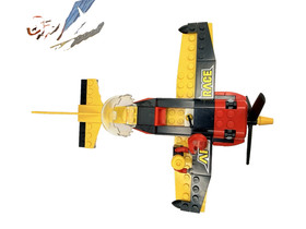 LEGO CITY AIR RACE PLANE #60144 with Mini Figure and Partial Box