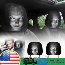 Headrest Cover Prank Horror Creepy Car Decor Accessory Seat Protector Halloween Headrest Cover Prank Horror Creepy Car Decor Accessory Seat Protector Halloween