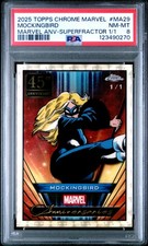2025 TOPPS CHROME MARVEL MARVEL ANNIVERSARIES #MA29 MOCKINGBIRD 1/1 PSA 8