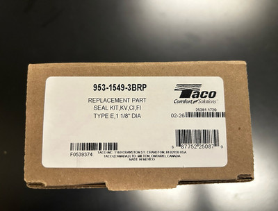 Taco 953-1549-3BRP Type E Seal Kit, 1-1/8 in Bore/Shaft, Carbon/Ceramic