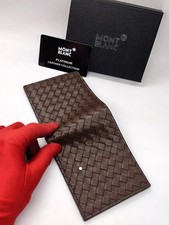 Premium Montblanc Bifold Limited Edition Brown Colour With Box Leather Wallet
