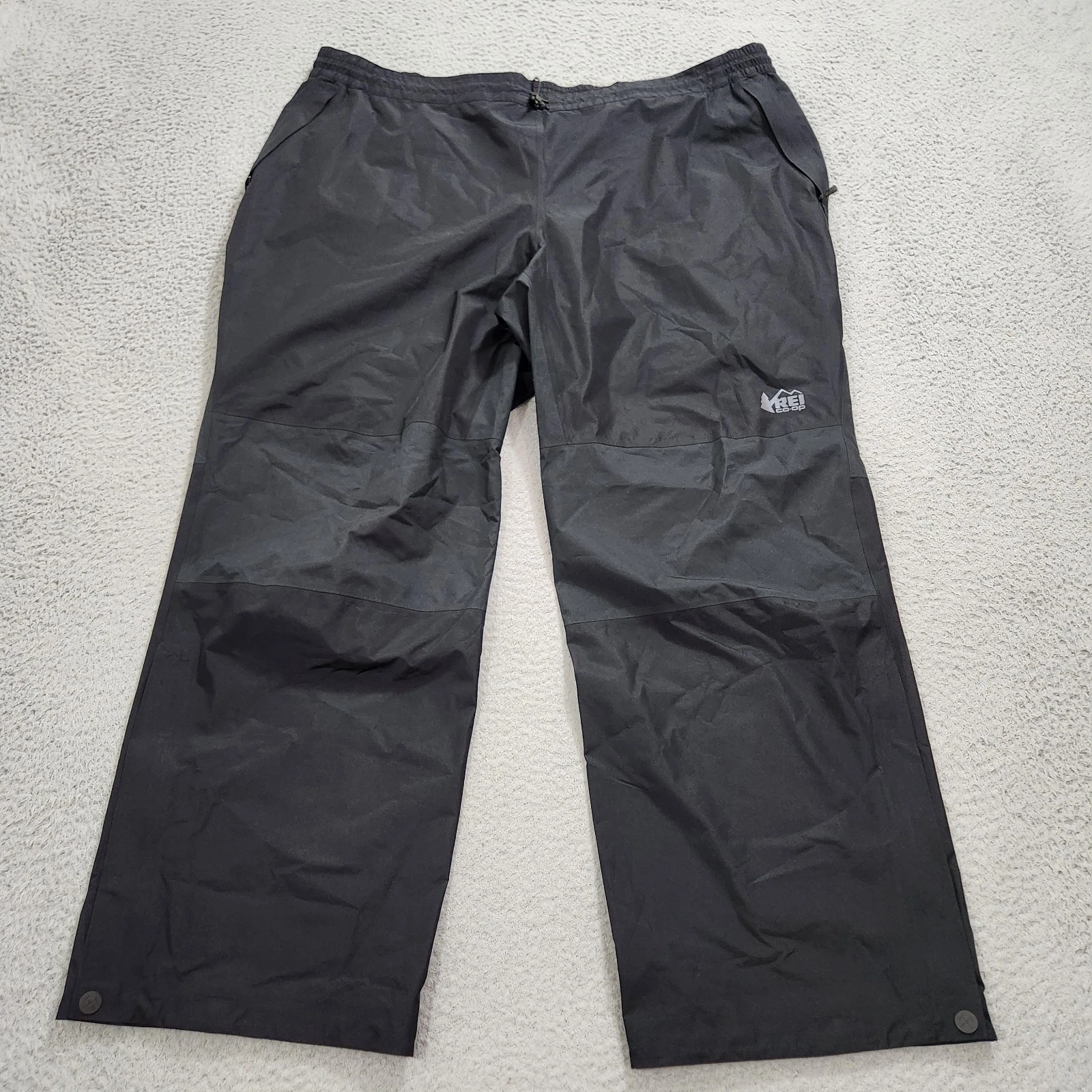 Rei Co Op Pants Mens 3XL Black XeroDry GTX Gore Tex Waterproof Hiking Outdoor