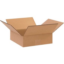 10" x 10" x 3" Flat Cardboard Corrugated Boxes Lot of 25