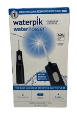 Portable Cordless Water Flosser, Battery Operated, Waterproof, Black