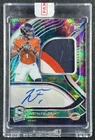 JUSTIN FIELDS 2021 PANINI SPECTRA #203 ROOKIE JERSEY PATCH AUTO CELESTIAL RC /75