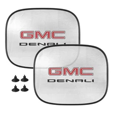 GMC Denali Logo Car Side Window Mesh Sun Shades, 2 Pack