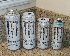 *NEW* Monster Energy Zero Ultra Energy Drink COLLECTOR'S (4) CAN SET SEALED 