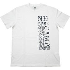Timberland Cotton Graphic T-Shirt Men's Size L White Outdoor Regular Fit NEW