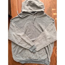 Soft Serve Cloud Cotton Hoodie Gray Sherpa Fleece Pullover 5XL Made in USA