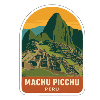 Machu Picchu Peru Sticker Decal Vinyl Die-Cut Symbolic Landmark Design