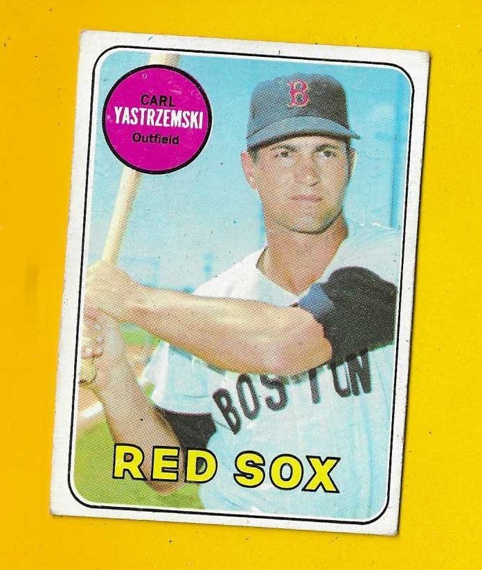 76749  1969 Topps #130 Carl Yastrzemski RED SOX EX/EX-MT NO CREASES BK$50