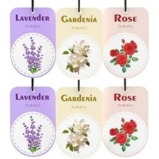 12 Pcs Car Air Fresheners Hanging Paper Plants, Long-Lasting Freshener Scents La