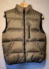 Old Navy, Women's Goose Down Vest, Green, Size 12