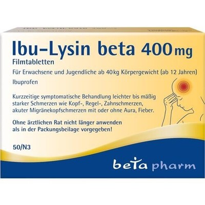 IBU-LYSIN beta 400 mg Filmtabletten 50 St. PZN 19101152