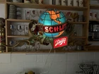 Vintage 1976 Schlitz Beer Motion Light Globe With Ribbon Mancave Bar Decor