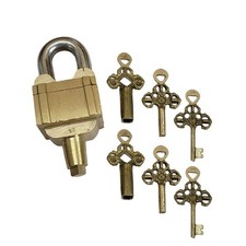 Antique Padlock Brass Hand Crafted Working 6 ...