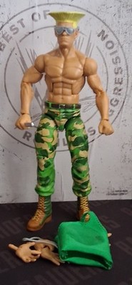 Wwe Custom Made Elite Cody Rhodes As Guile Street Fighter