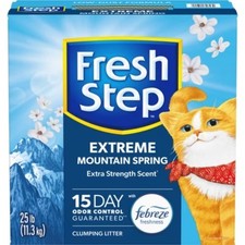 Fresh Step Extreme Scented Litter with the Power of Febreze Clumping Cat Litter