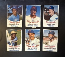 1977 HOSTESS  Rick Reuschel Don Baylor Amos Otis Felix Millan Rennie Stennett