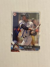 James Nelson SIGNED 2018 Bowman #BP33 (RC) IP AUTO