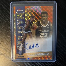 2025-26 Topps Finest Cedric Coward RC Auto Orange Refractor /15 Masters MINT