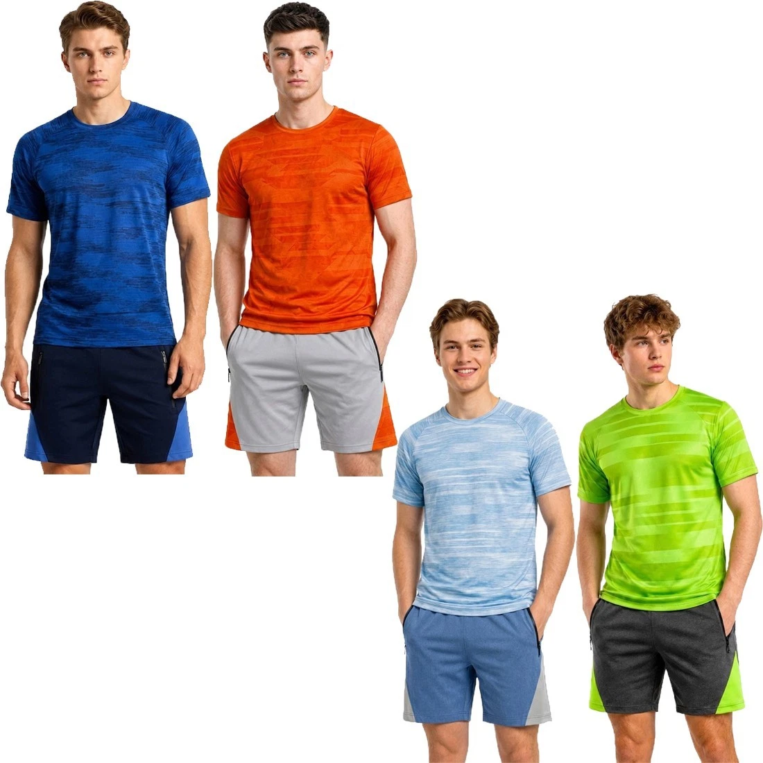 Mens Activewear Gym Tracksuit Workout T-Shirt Drawstring Shorts Quick Dry Outfit
Opens in a new wind