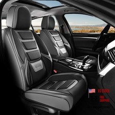 Car Seat Covers, Front Covers for Cars, Car Seat Cover Front Pair Black Gray