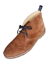 TODD SNYDER NOMAD CHUKKA ANKLE BOOTS TOBACCO BROWN SUEDE SZ MEN 47 / US 14