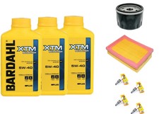 KIT/WARTUNG GILERA GP 800 2009/2011 BARDAHL XTM 5W40 ÖL Luftfilter Zündkerzen