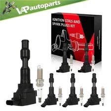 6 Ignition Coil & Iridium Spark Plugs For 18-20 Genesis G80 3.8L Sedona 3.3L