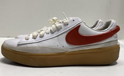 Nike Blazer Low Platform White University Red Gum Men's Sneakers Size 11.5