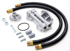 Trans-dapt 1227 Oil Filter Relocation Kit Dual Filter 30 Length Hoses Kit
