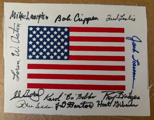 NASA Astronaut Dual/Multi Signed Beta Cloth