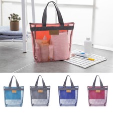 Travel Large Cosmetic Makeup Mesh Toiletry Bag Wash Organizer Portable Pouch 