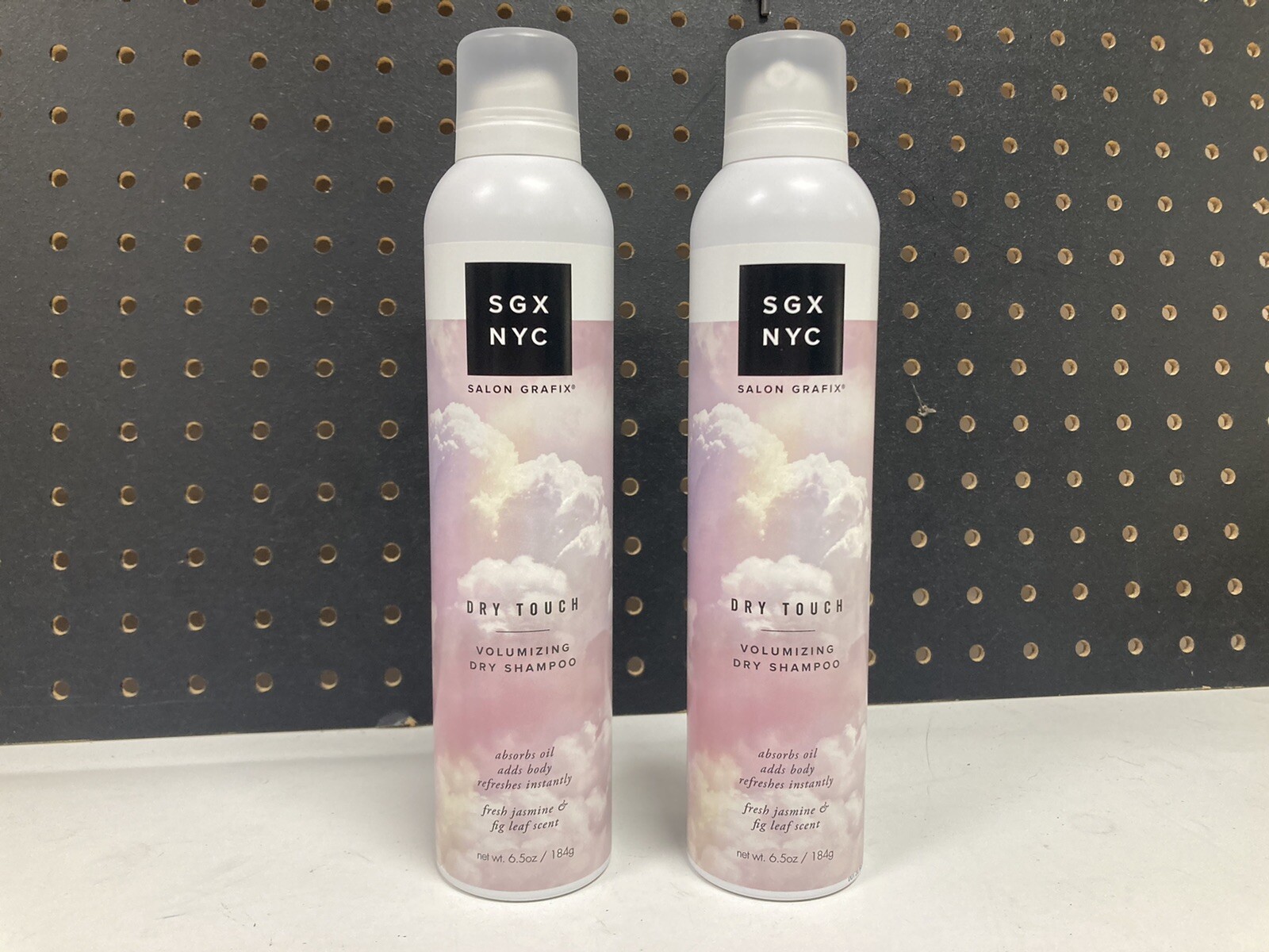 2 6.5 oz Cans of SGX NYC Dry Touch Volumizing Dry Shampoo Jasmine