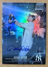 2022 Topps Stadium Club Derek Jeter #CA-35 Chrome Auto 08/10 New York Yankees