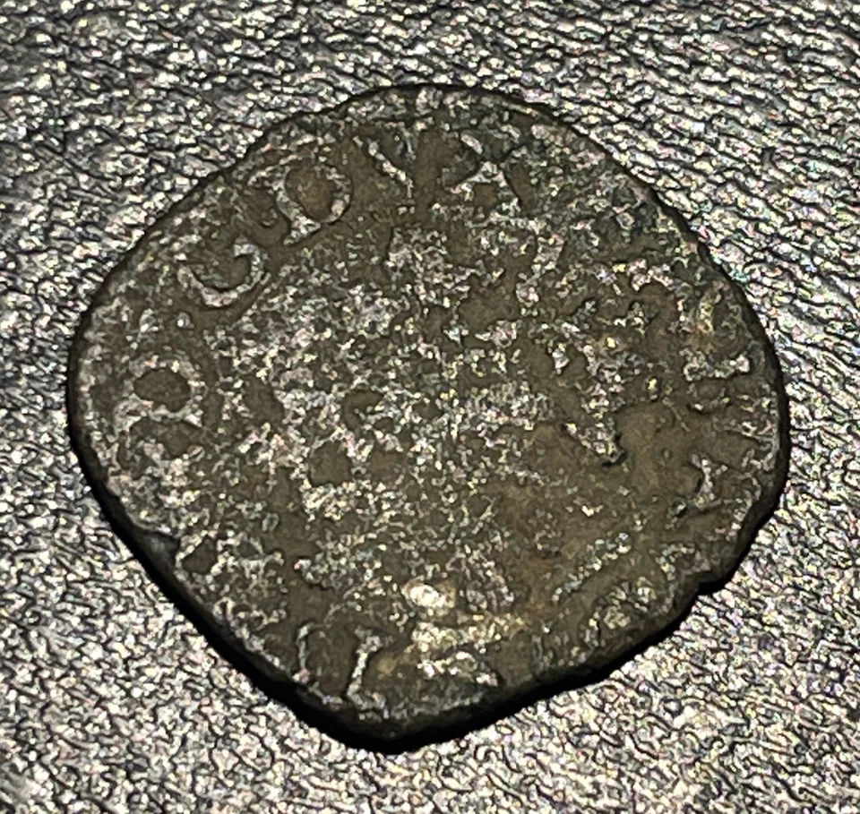 1580-1630 Italy Duchy of Savoy 1/4 Soldo Carlo Emanuele I FERT Silver Coin - Image 2 of 3