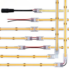 5pcs 2pin COB LED Strip Connector Extension Wire Terminal LED Connectors Clips
