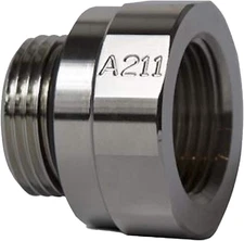 EZ (A-211) Silver 27Mm-2.0 Thread Size Oil Drain Valve Adapter