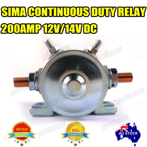 SOLENOIDS STARTER INTERMITTENT RELAY SWITCH 200AMP 14V/12V DC UNIVERSAL - Picture 3 of 4