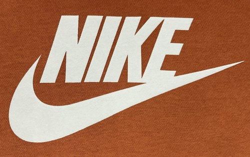 Nike Girls' Sportswear Club Fleece Pullover Hoodie Burnt Orange Size Medium NWT - Picture 2 of 6