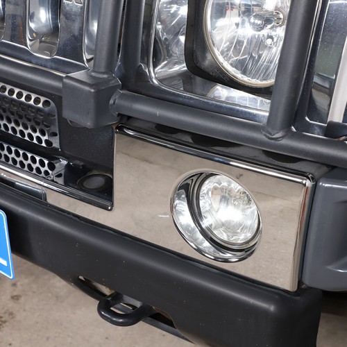 ABS Chrome Car Front Fog Light Trim Decorative Cover Kit For Hummer H2 2003-2009 - Picture 5 of 12