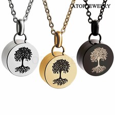 NEW The Tree of Life Urn Necklace For Ashes Cremation Pendant Jewelry Memorial
