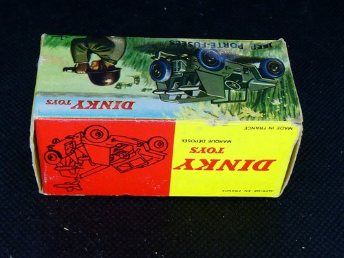 French Dinky Toys 828 Jeep Porte-Fuseée SS10 Rocket Launcher BOX ONLY - Picture 5 of 10
