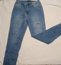 Curve Appeal High Rise Minimalist Jegging Distressed Skinny Raw Hem Curvy