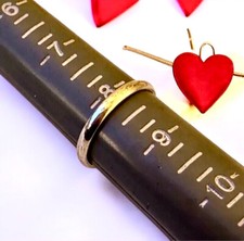 Sterling Silver Smooth Thin Band Ring Size 8