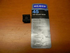 WEAVER SCOPE MOUNT BASE #45 FOR SPRINGFIELD, COLT, H&R, & ETC. "NO SCREWS"