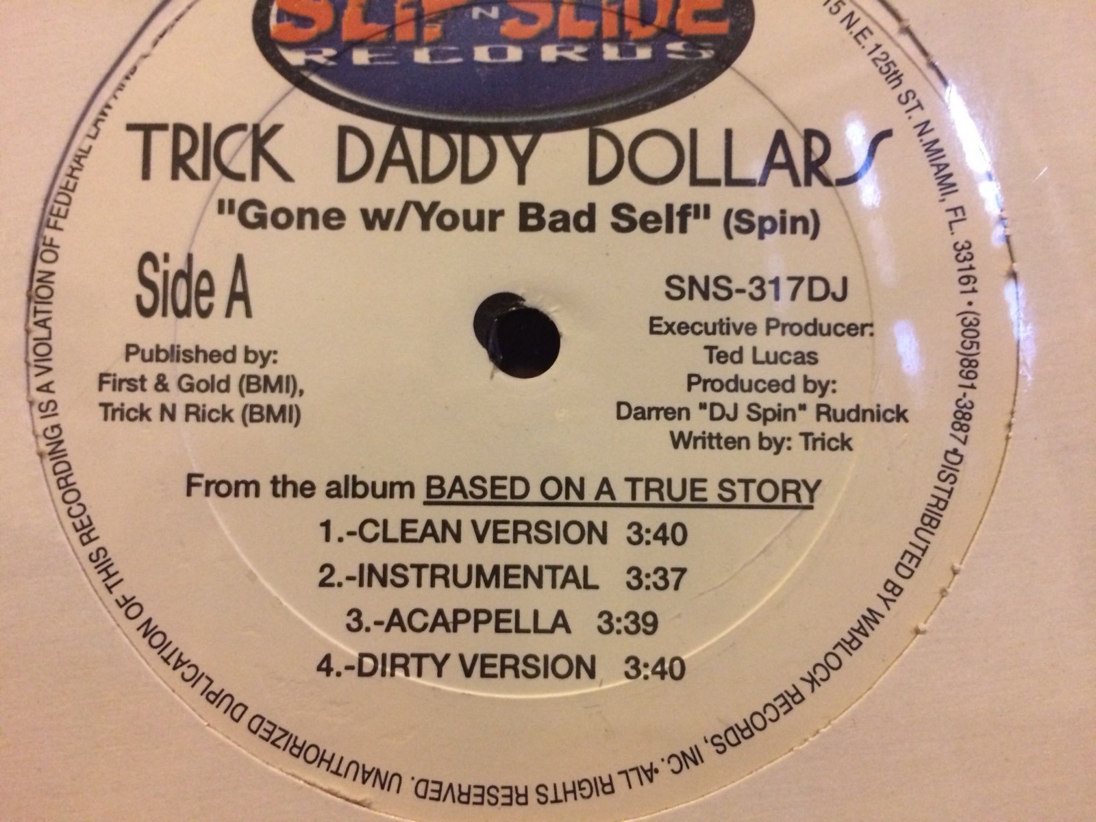 Trick Daddy Dollars 12” Gone W/Your Bad Self * Factory Sealed * | eBay