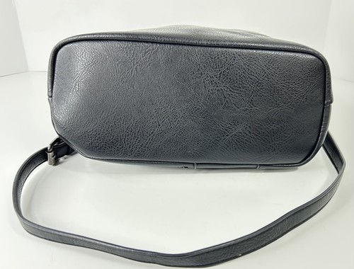 Clarks Purse Black Large Shoulder Crossbody Hobo Bag Tote Faux Leather A+ - Picture 5 of 11