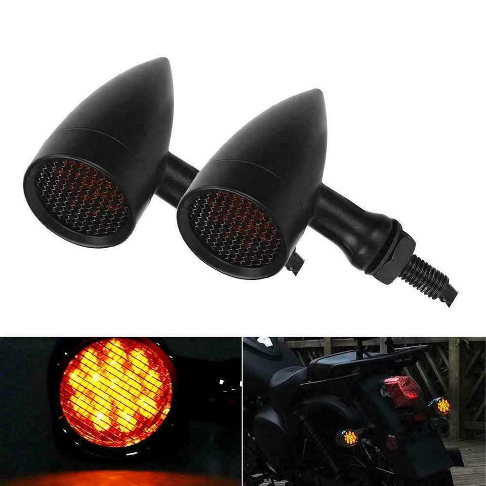 Luces LED de señal de giro bala para moto Honda Shadow Phantom 750 VT750C2B Foto 2 de 4